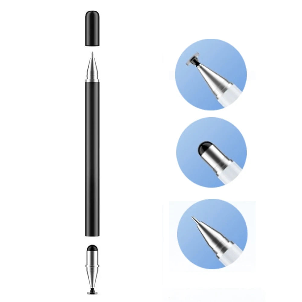 Stylus Pen, 3-in-1 Multifunctional Portable, Touch Screen Pen for iPad Android Phones Tablets