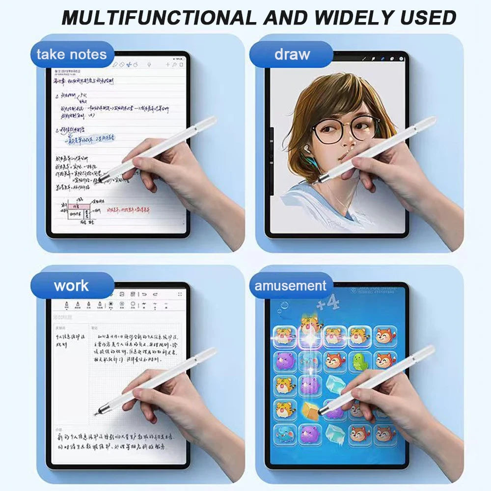 Stylus Pen, 3-in-1 Multifunctional Portable, Touch Screen Pen for iPad Android Phones Tablets